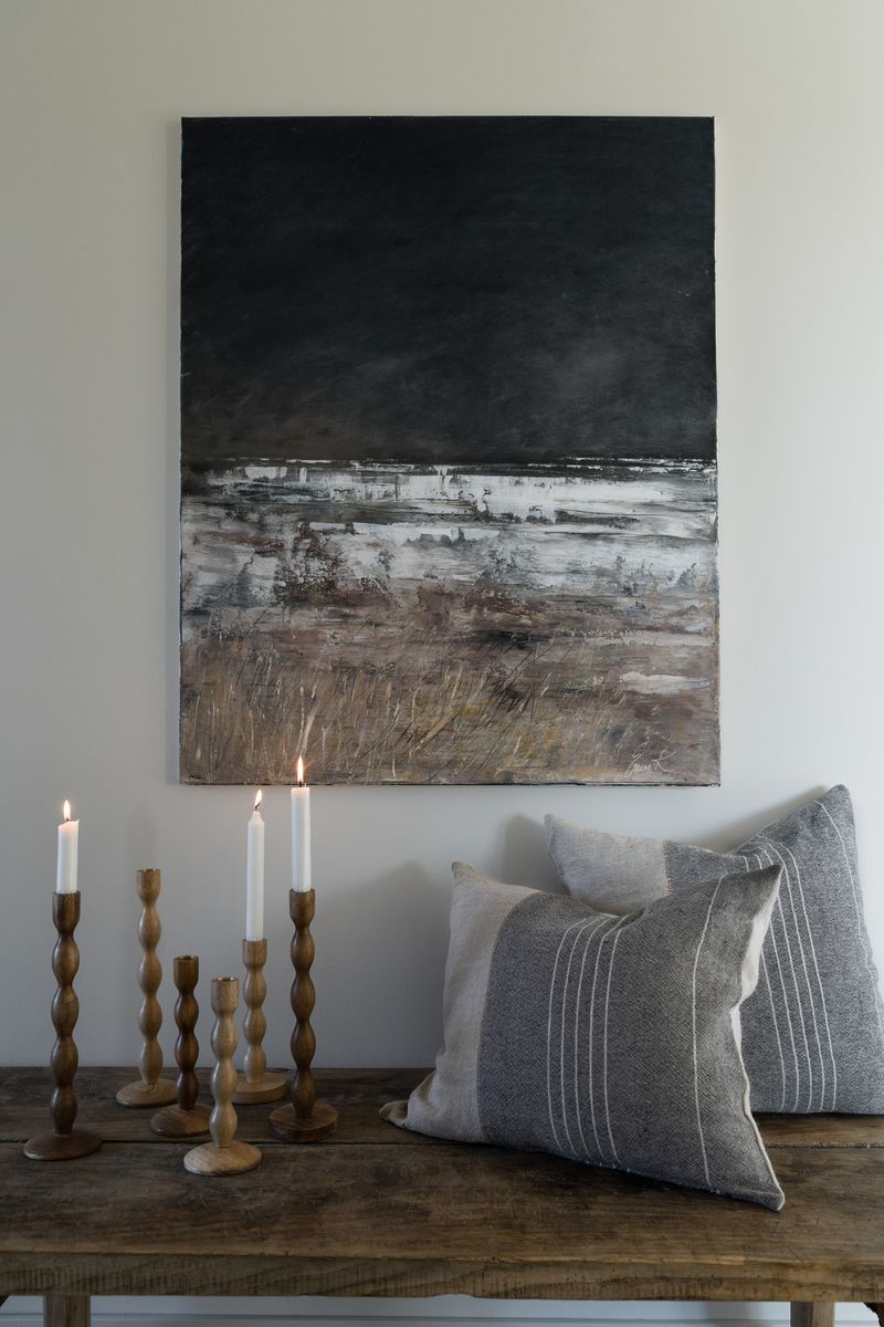 Putetrekk Grå/Natur 40X60