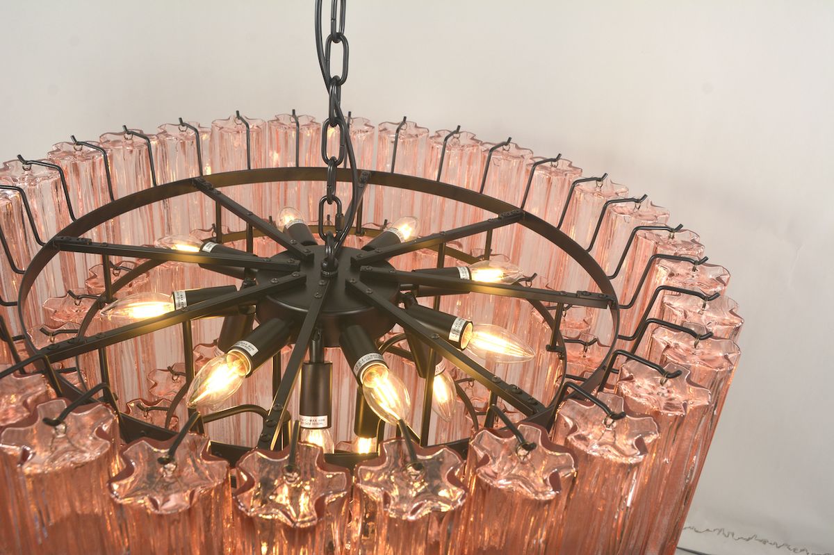 Sezane Chandelier 4 lag (ø81) rosa / sort