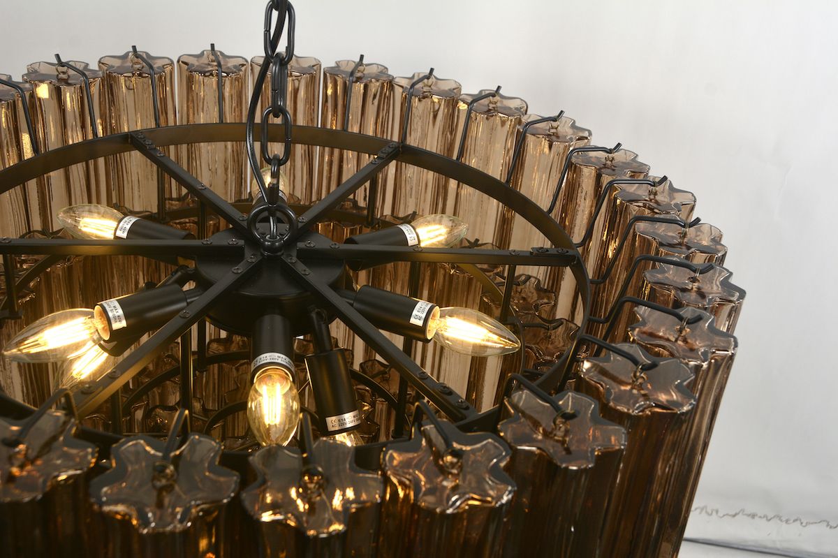 Sezane Chandelier 3 lag (ø72) smoked (brun) / sort