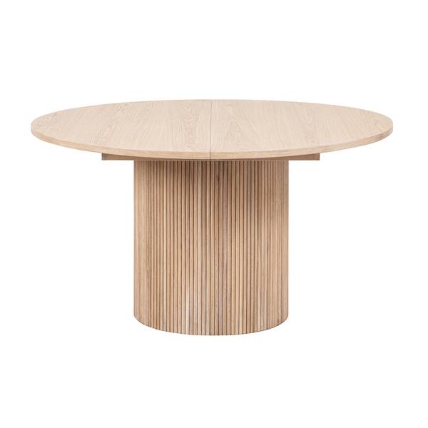 Hovedbilde Noor rundt spisebord ø150 (250) med 2 tilleggsplater (lys eik)